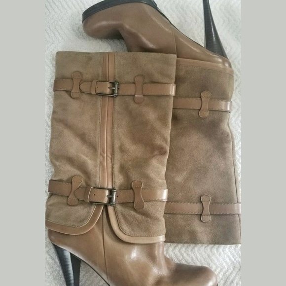 Cole Haan Shoes - Cole Haan Nike Air Slouch Tan Boots 8.5